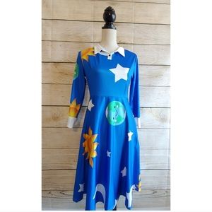 🌿Sun, Earth, Moon, & Stars Dress